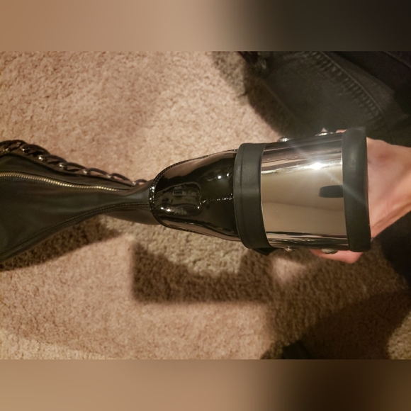 Bratty 304 Demonia's strap buckle thigh high boot - Picture 7 of 9